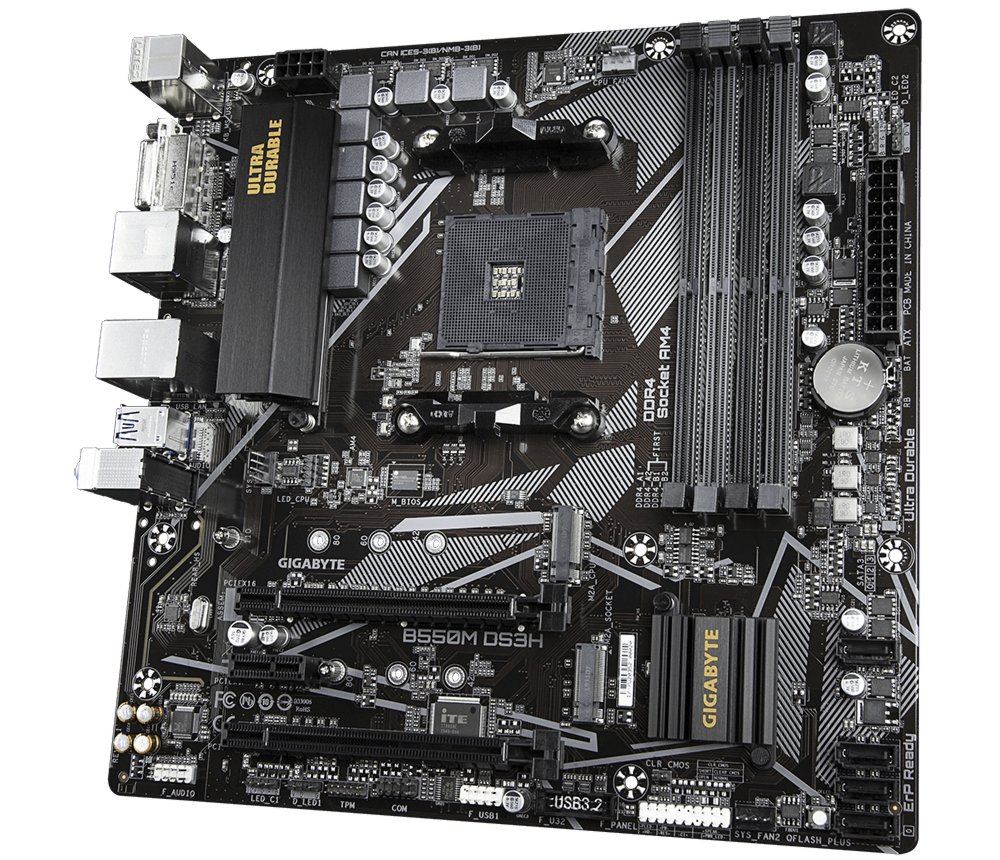 Gigabyte B550M DS3H | Socket AM4 | AMD B550 | 4xDDR4 | Micro-ATX | Moederbord – 3