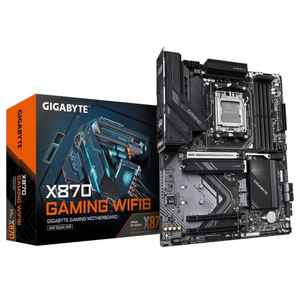 Gigabyte X870 GAMING WIFI6 | Socket AM5 | AMD X870 | 4xDDR5 | ATX | Moederbord – 0