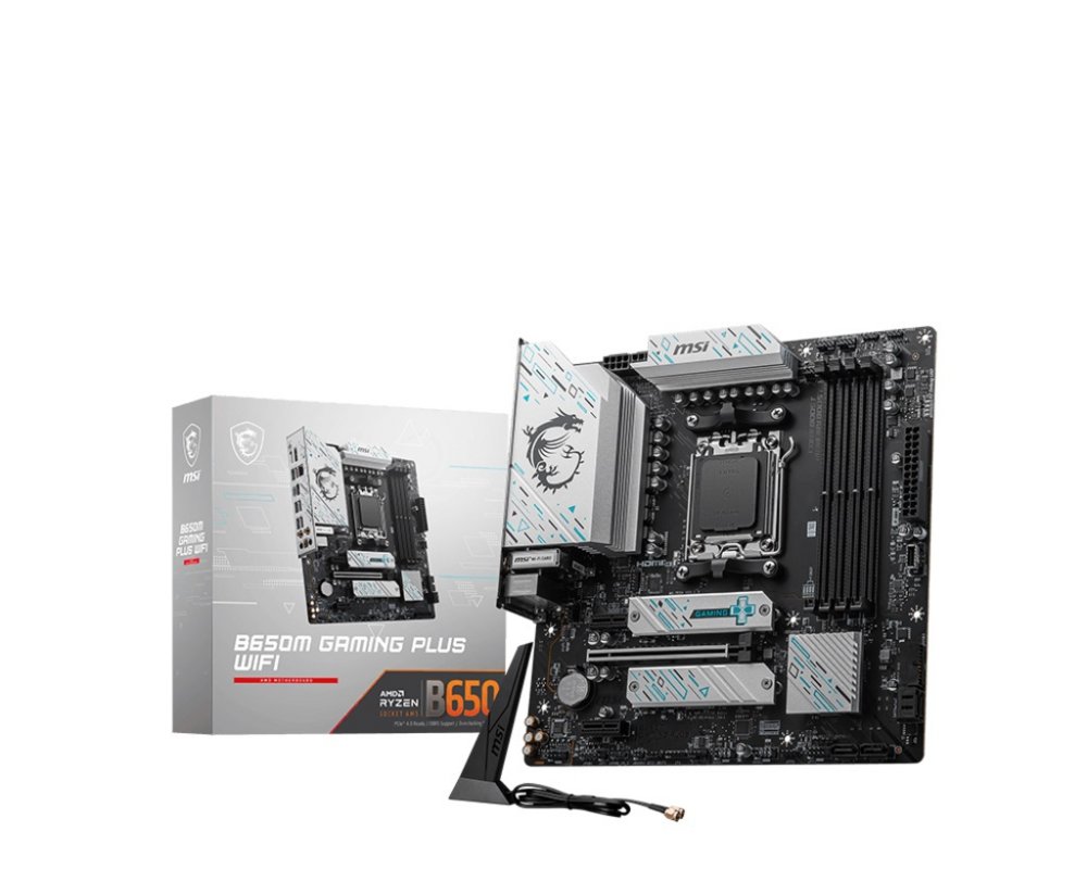 MSI B650M GAMING PLUS WIFI | Socket AM5 | AMD B650 | 4xDDR5 | Micro-ATX | Moederbord – 0 MSI B650M GAMING PLUS WIFI | Socket AM5 | AMD B650 | 4xDDR5 | Micro-ATX | Moederbord – 0