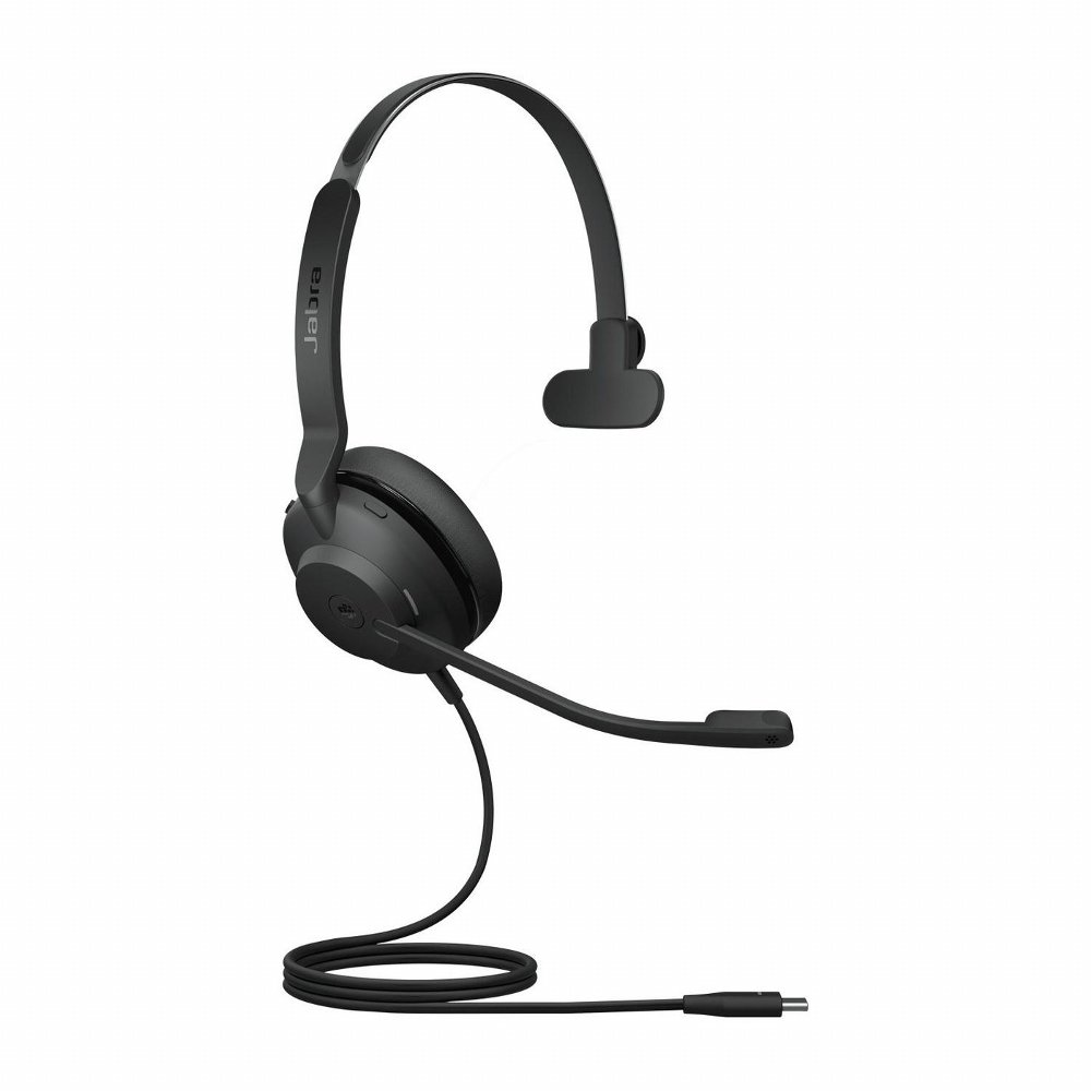 Jabra Evolve2 30 MS | Mono Bedrade On-Ear Headset USB-C | Zwart – 0 Jabra Evolve2 30 MS | Mono Bedrade On-Ear Headset USB-C | Zwart – 0