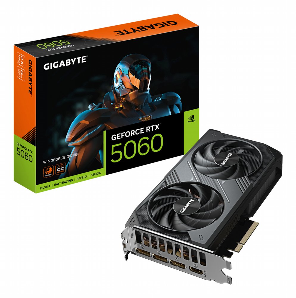GIGABYTE GeForce RTX 5060 WINDFORCE OC | 8GB GDDR7 | DLSS 4 | Videokaart | Nvidia GPU – 0 GIGABYTE GeForce RTX 5060 WINDFORCE OC | 8GB GDDR7 | DLSS 4 | Videokaart | Nvidia GPU – 0