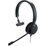 Jabra Evolve 20 UC | Bedrade On-ear Mono Headset | USB-A | Zwart