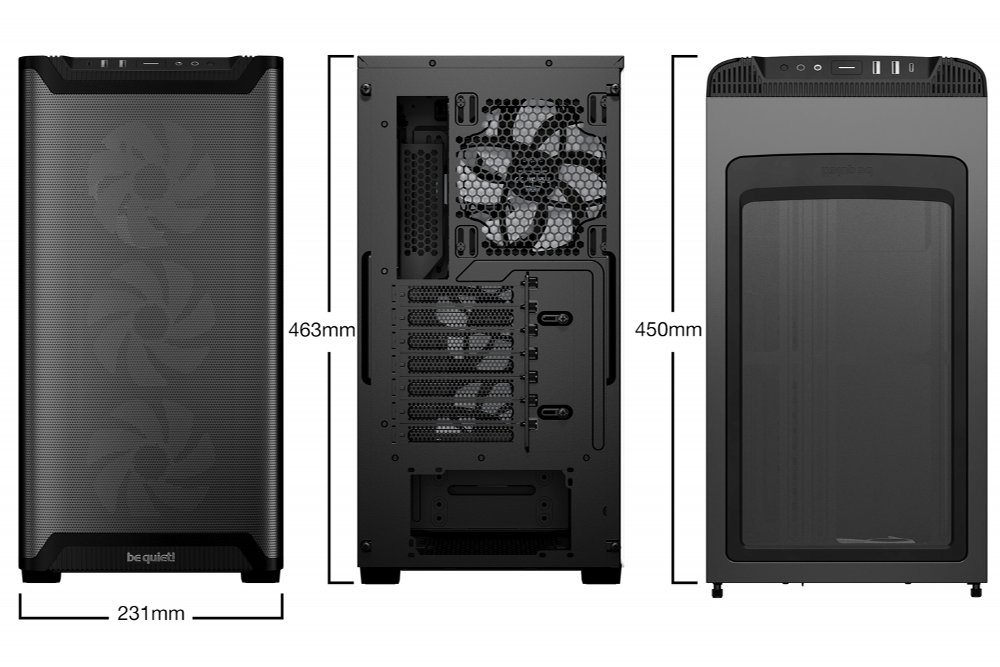 be quiet! PURE BASE 501 LX RGB | Midi Tower Case | Zwart – 1 be quiet! PURE BASE 501 LX RGB | Midi Tower Case | Zwart – 1