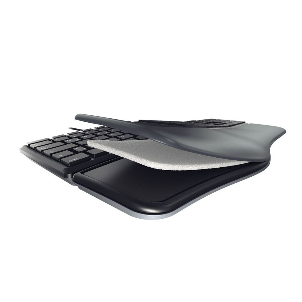 CHERRY KC 4500 Ergo | Toetsenbord | USB | QWERTY (US Engels) | Zwart – 2
