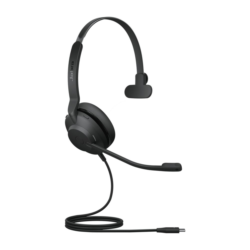 Jabra Evolve2 30 UC | Mono Bedrade On-Ear Headset USB-C | Zwart – 0 Jabra Evolve2 30 UC | Mono Bedrade On-Ear Headset USB-C | Zwart – 0