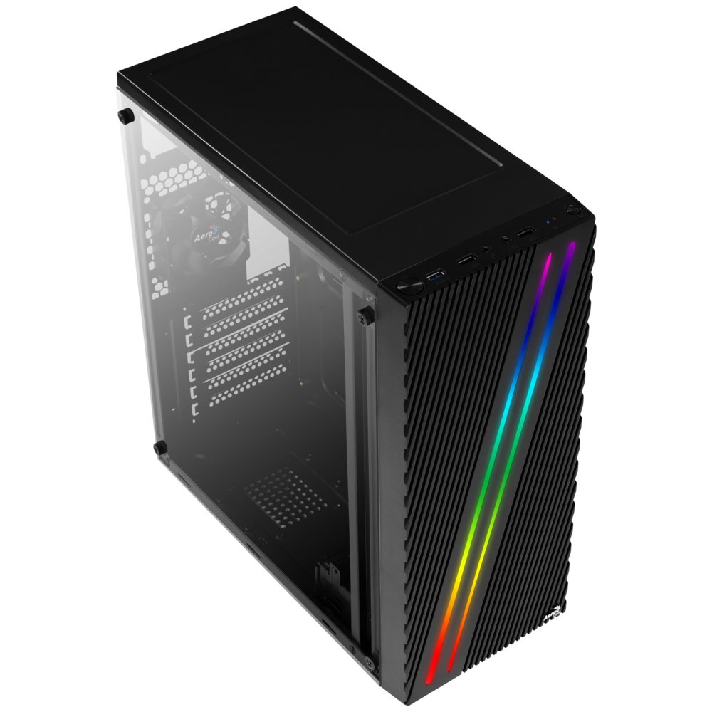Aerocool Streak | MicroATX/Mini-ITX Behuizing | RGB Frontpaneel | USB 3.2 & 2x USB 2.0 – 4 Aerocool Streak | MicroATX/Mini-ITX Behuizing | RGB Frontpaneel | USB 3.2 & 2x USB 2.0 – 4