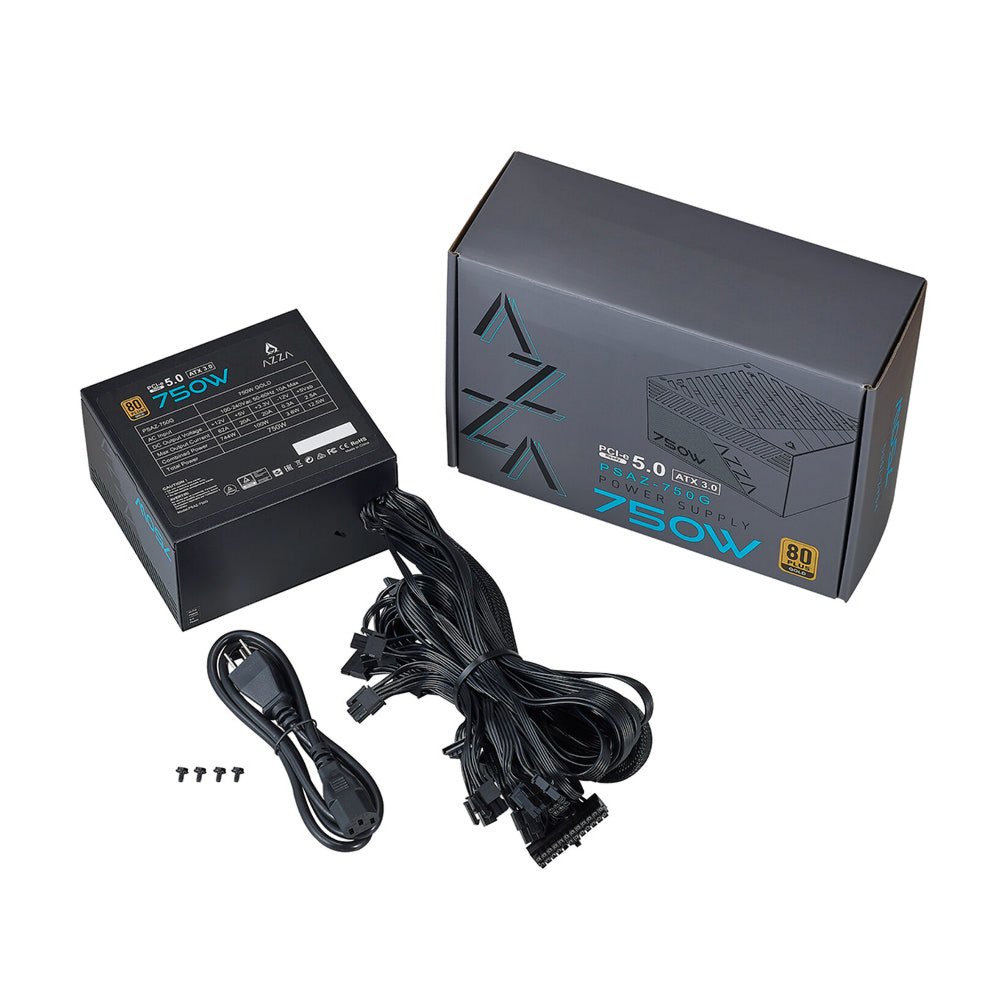 AZZA PSAZ-750G | 750W Gold ATX 3.0 PSU | Modulair | Power Supply | Voeding – 3 AZZA PSAZ-750G | 750W Gold ATX 3.0 PSU | Modulair | Power Supply | Voeding – 3
