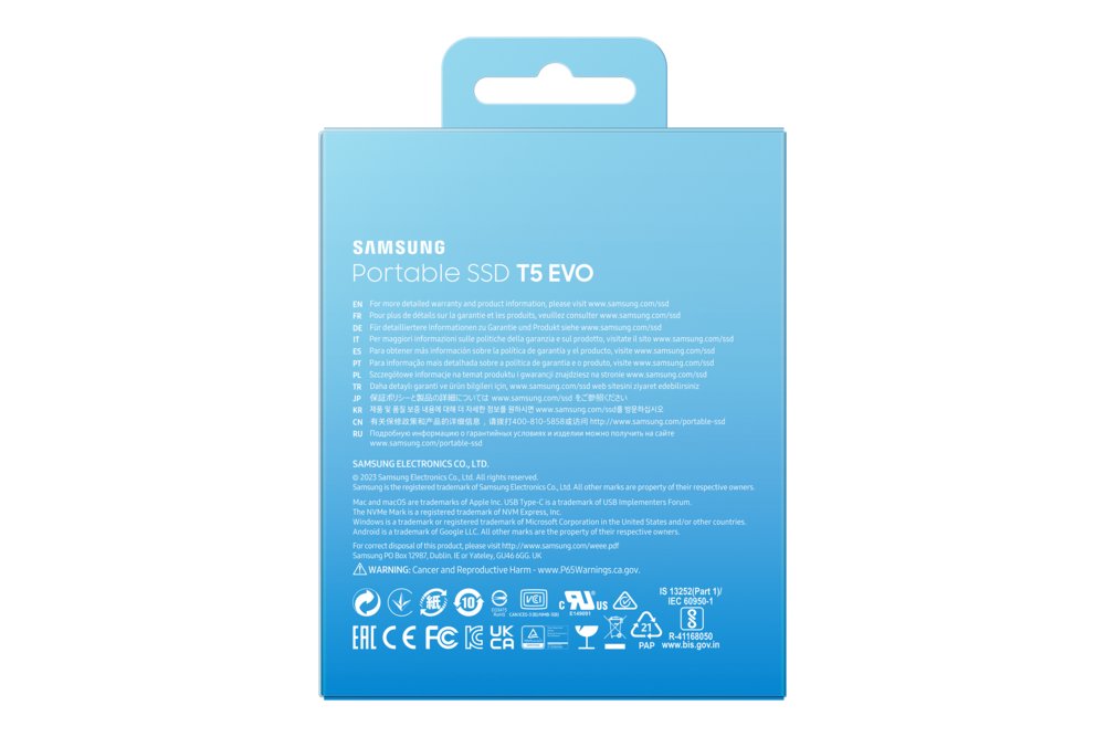 Samsung T5 EVO | Externe SSD | 2TB | USB 3.2 Gen 1 | 460MB/s | Zwart | Compact & Draagbaar – 9 Samsung T5 EVO | Externe SSD | 2TB | USB 3.2 Gen 1 | 460MB/s | Zwart | Compact & Draagbaar – 9