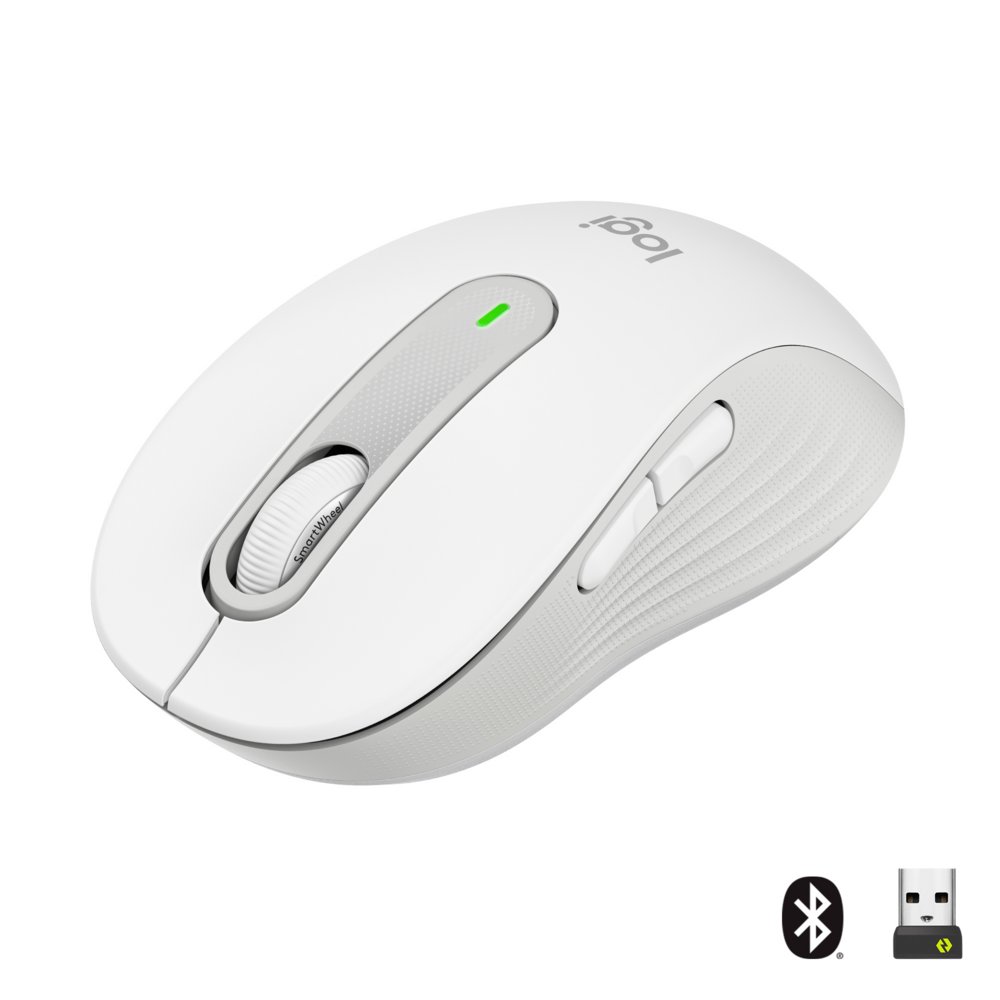 Logitech Signature M650 | Draadloze Muis | Rechtshandig | RF + Bluetooth | 2000 DPI | Wit – 0 Logitech Signature M650 | Draadloze Muis | Rechtshandig | RF + Bluetooth | 2000 DPI | Wit – 0