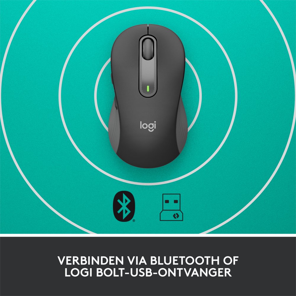 Logitech Signature M650 for Business | Draadloze Muis | Rechtshandig | RF + Bluetooth | 4000 DPI | Grafiet – 10 Logitech Signature M650 for Business | Draadloze Muis | Rechtshandig | RF + Bluetooth | 4000 DPI | Grafiet – 10
