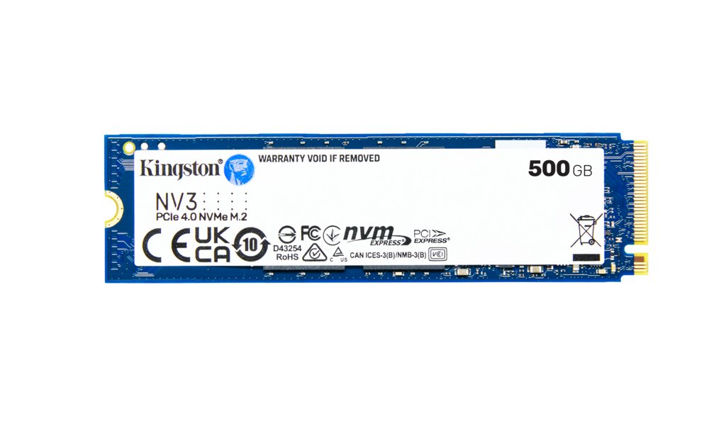 Kingston NV3 | 500GB NVMe SSD | M.2 Gen4 | 5.000MB/s Lezen | 3.000MB/s Schrijven – 3 Kingston NV3 | 500GB NVMe SSD | M.2 Gen4 | 5.000MB/s Lezen | 3.000MB/s Schrijven – 3