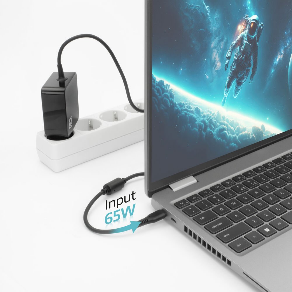 ACT AC2010 | Universele USB-C Notebook Lader | 65 Watt PDP | 2 Meter – 4