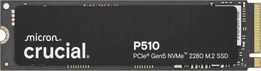 Crucial P510 | 1TB NVMe SSD | M.2 | Gen5 | 11.700MB/s Lezen | 9.500MB/s Schrijven – 0 Crucial P510 | 1TB NVMe SSD | M.2 | Gen5 | 11.700MB/s Lezen | 9.500MB/s Schrijven – 0