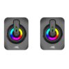 Baracuda SEASHELL Rainbow | 2.0 Stereo Luidsprekerset USB | 2x3000mW | Zwart – 3 Baracuda SEASHELL Rainbow | 2.0 Stereo Luidsprekerset USB | 2x3000mW | Zwart – 3