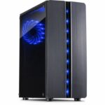 Inter-Tech Thunder Blue Light | Midi Tower Case | Zwart | RENEWED