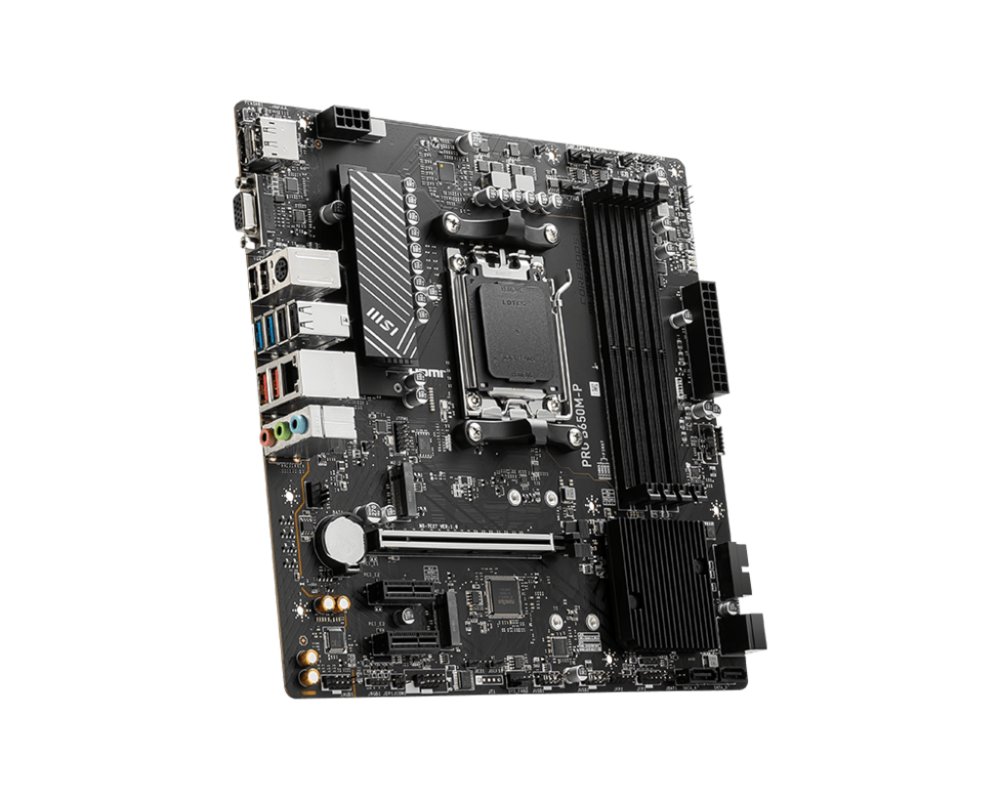 MSI PRO B650M-P | Socket AM5 | AMD B650 | 4xDDR5 | Micro-ATX | Moederbord – 1 MSI PRO B650M-P | Socket AM5 | AMD B650 | 4xDDR5 | Micro-ATX | Moederbord – 1