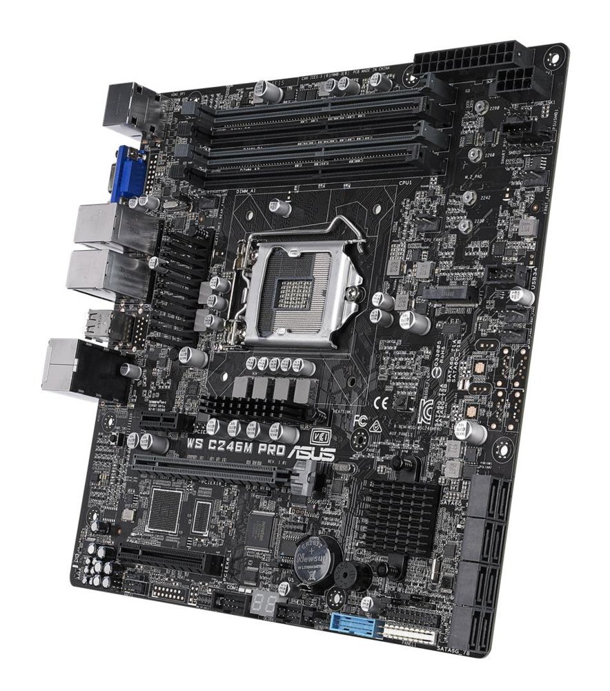 ASUS WS C246M PRO | Socket LGA 1151 | Intel C246 | 4xDDR4 | Micro-ATX | Moederbord – 2