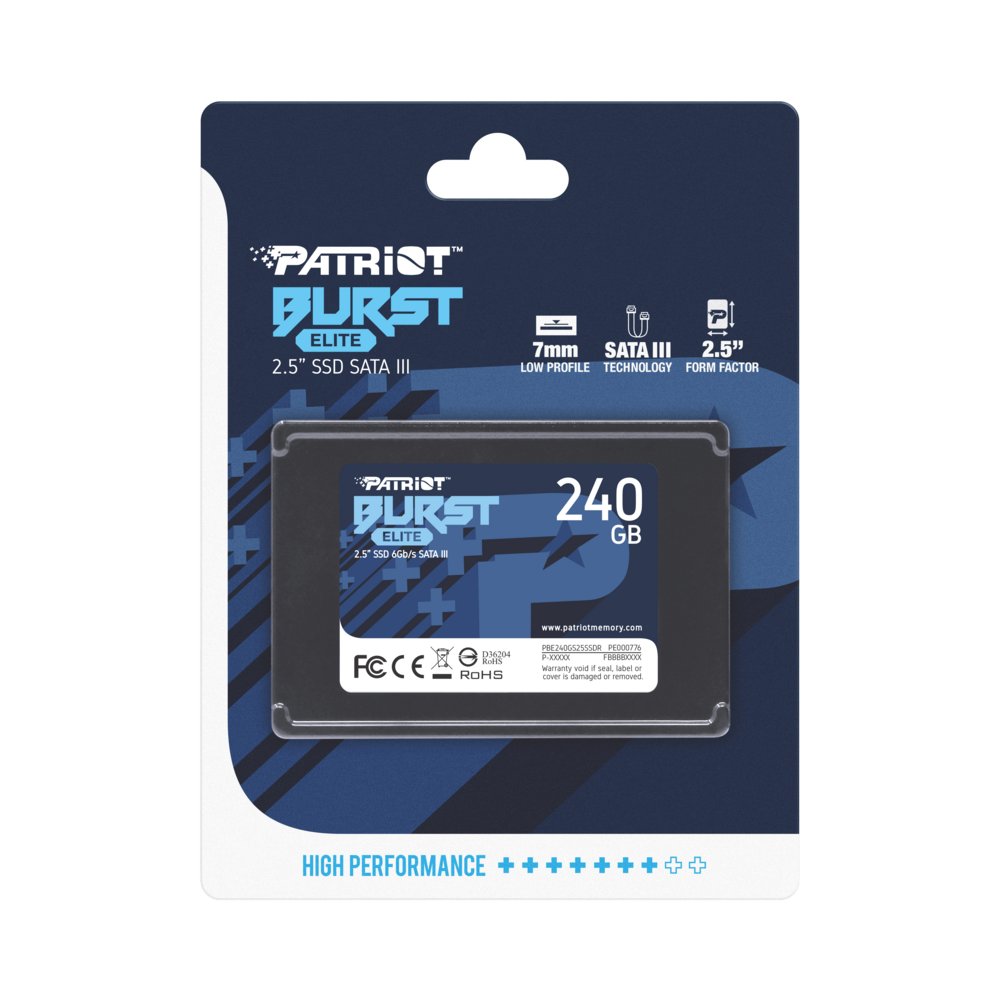 Patriot Burst Elite | 240GB SATA SSD | 2.5 inch | SATA III – 6 Patriot Burst Elite | 240GB SATA SSD | 2.5 inch | SATA III – 6