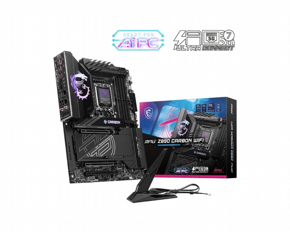 MSI MPG Z890 CARBON WIFI | Socket LGA 1851 | Intel Z890 | 4xDDR5 | ATX | Moederbord – 0 MSI MPG Z890 CARBON WIFI | Socket LGA 1851 | Intel Z890 | 4xDDR5 | ATX | Moederbord – 0