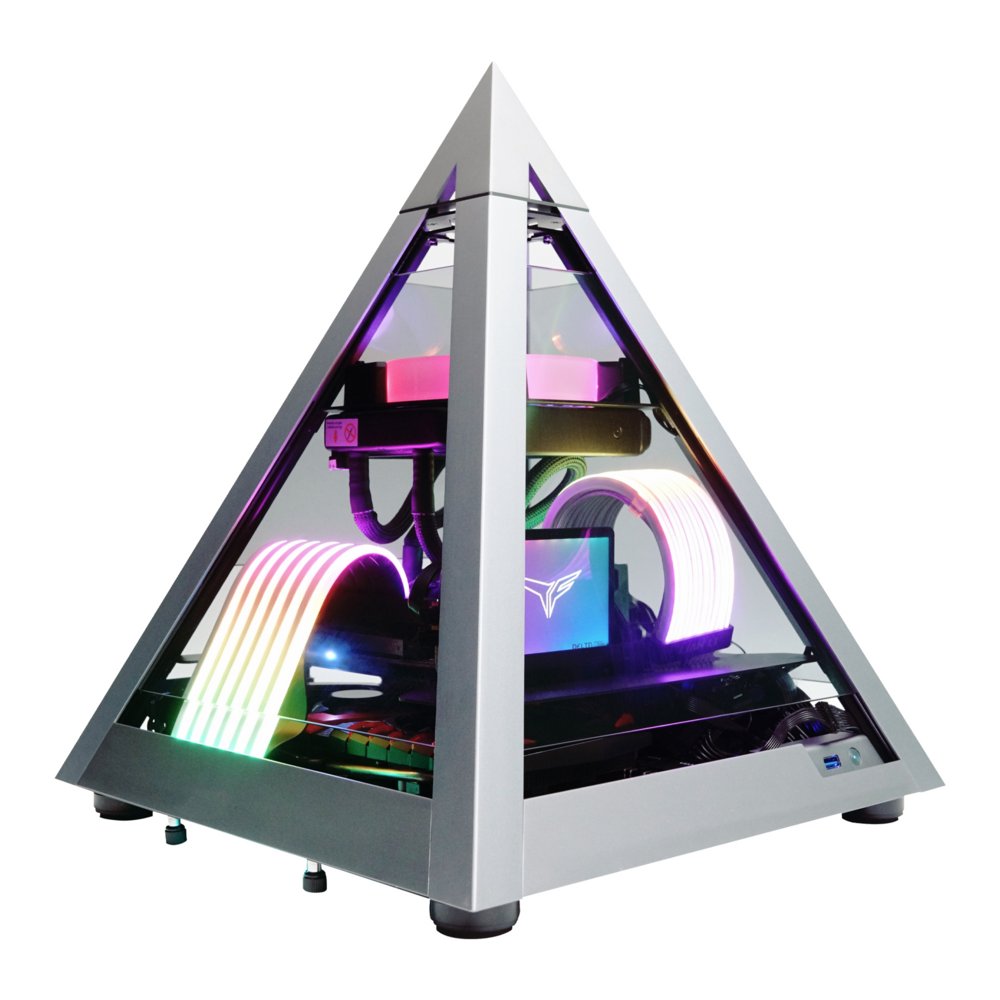 Azza Pyramid Mini | Mini-ITX Case | Grijs/Zwart – 0 Azza Pyramid Mini | Mini-ITX Case | Grijs/Zwart – 0