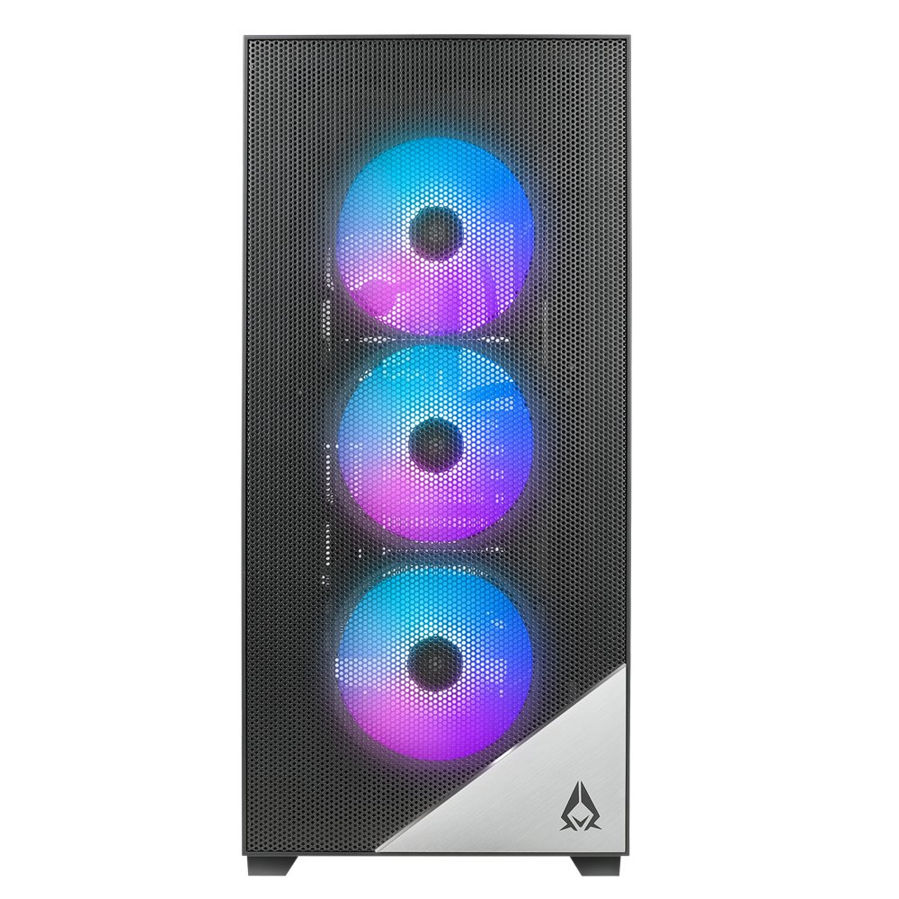 Azza Aero 480 RGB | Midi Tower Case | Zwart – 0 Azza Aero 480 RGB | Midi Tower Case | Zwart – 0