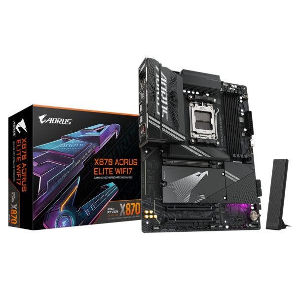 Gigabyte X870 A ELITE WIFI7 | Socket AM5 | AMD X870 | 4xDDR5 | ATX | Moederbord – 0