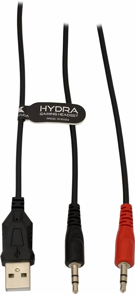 Baracuda HYDRA RGB Rainbow | Gaming Headset 3,5mm & USB | Zwart – 1