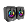 Baracuda SEASHELL Rainbow | 2.0 Stereo Luidsprekerset USB | 2x3000mW | Zwart – 0 Baracuda SEASHELL Rainbow | 2.0 Stereo Luidsprekerset USB | 2x3000mW | Zwart – 0