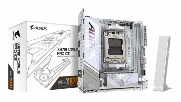 Gigabyte X870I AORUS PRO ICE | Socket AM5 | AMD X870 | 2xDDR5 | Mini ITX | Moederbord – 0