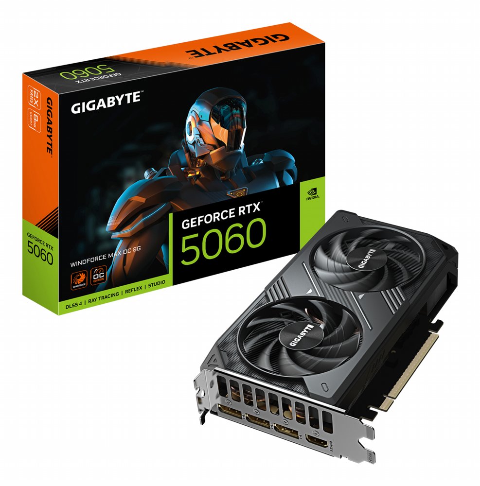 GIGABYTE GeForce RTX 5060 WINDFORCE MAX OC | 8GB GDDR7 | DLSS 4 | Videokaart | NVIDIA GPU – 0 GIGABYTE GeForce RTX 5060 WINDFORCE MAX OC | 8GB GDDR7 | DLSS 4 | Videokaart | NVIDIA GPU – 0