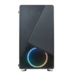 Azza Noir 130 RGB | Micro Tower Case | Zwart