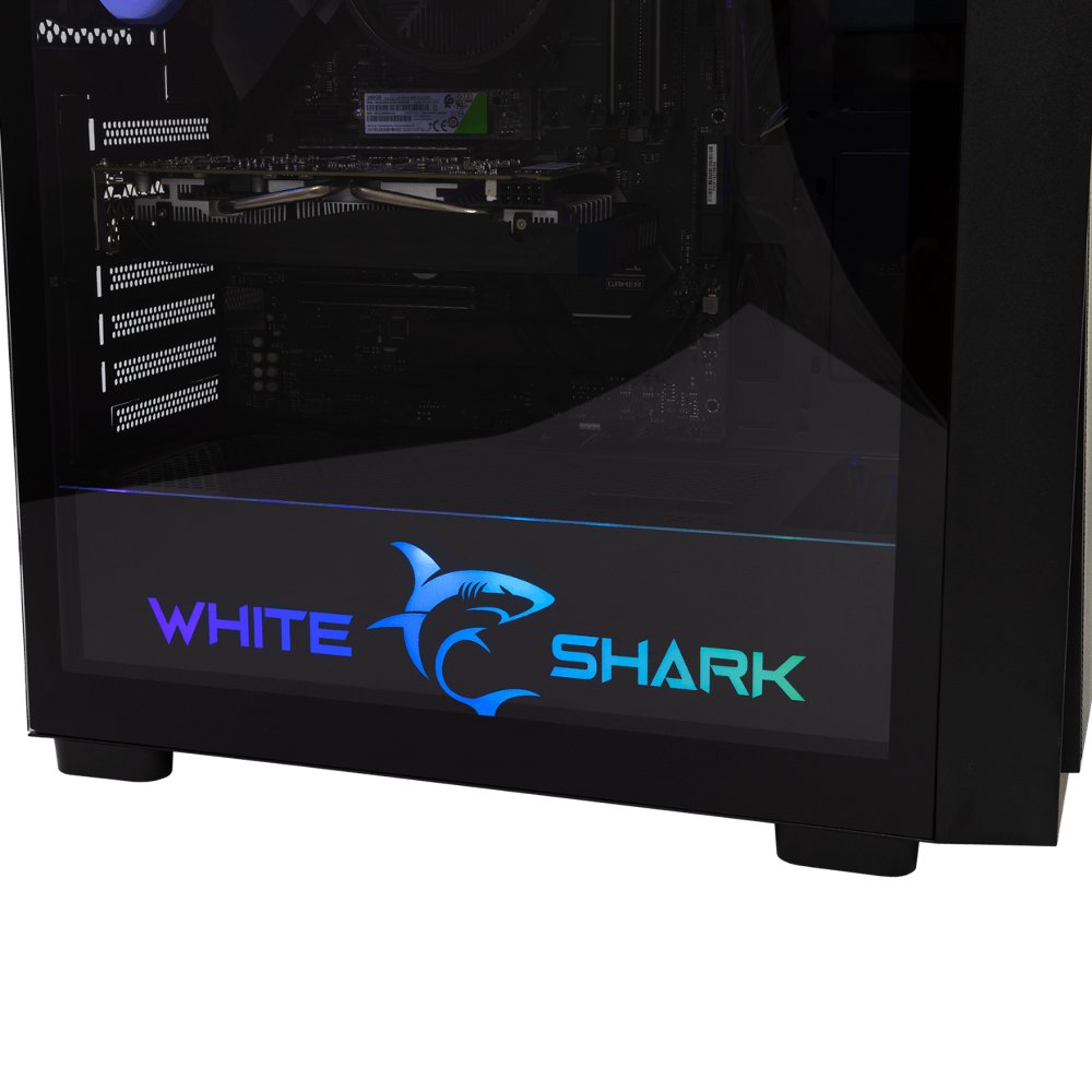 White Shark WARHEAD | Midi Tower Case | Inclusief 4 RGB Fans | Zwart – 1 White Shark WARHEAD | Midi Tower Case | Inclusief 4 RGB Fans | Zwart – 1