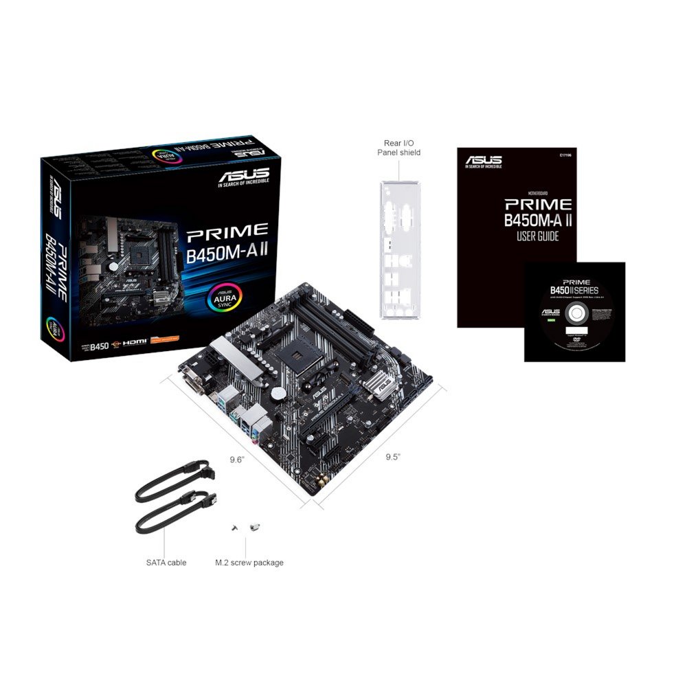 ASUS PRIME B450M-A II | Socket AM4 | AMD B450 | 4xDDR4 | Micro-ATX | Moederbord – 6 ASUS PRIME B450M-A II | Socket AM4 | AMD B450 | 4xDDR4 | Micro-ATX | Moederbord – 6