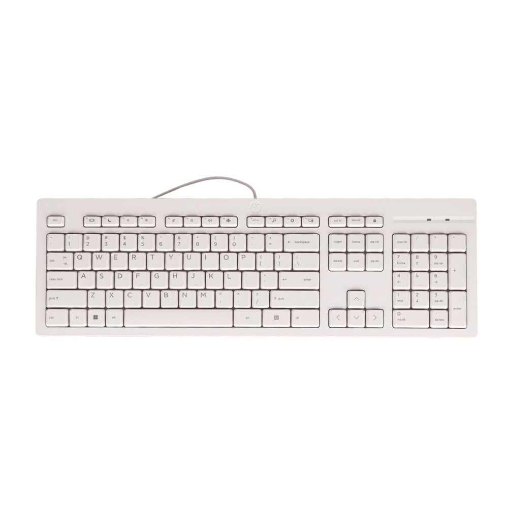 QWERTZ | HP 125 Wit | Bedraad Toetsenbord | QWERTZ – 0 QWERTZ | HP 125 Wit | Bedraad Toetsenbord | QWERTZ – 0