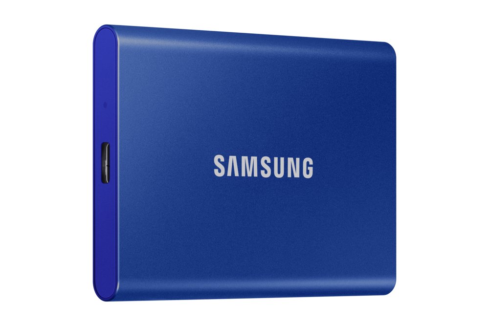 Samsung T7 | Externe SSD | 2TB | USB 3.2 Gen2 | 1.050MB/s Lezen | 1.000MB/s Schrijven | Blauw – 1