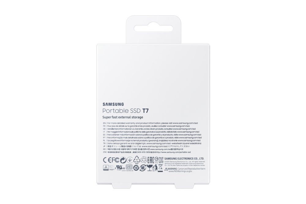 Samsung T7 | Externe SSD | 2TB | USB 3.2 Gen2 | 1.050MB/s Lezen | 1.000MB/s Schrijven | Blauw – 8