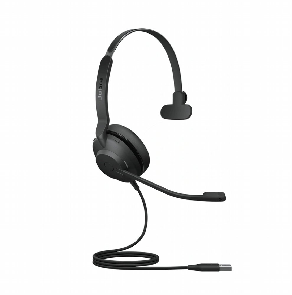 Jabra Evolve2 30 UC | Mono Bedrade On-Ear Headset USB-C | Zwart – 0 Jabra Evolve2 30 UC | Mono Bedrade On-Ear Headset USB-C | Zwart – 0