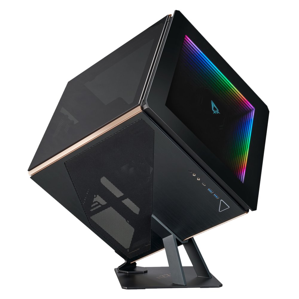 Azza Regis Cube Case | Zwart, Goud, Grijs – 1 Azza Regis Cube Case | Zwart, Goud, Grijs – 1
