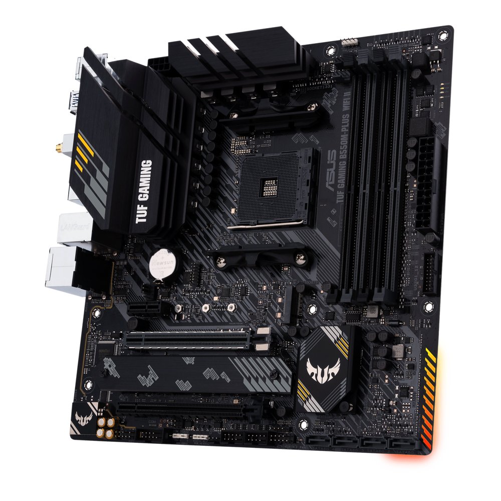 ASUS TUF GAMING B550M-PLUS WIFI II | Socket AM4 | AMD B550 | 4xDDR4 | Micro-ATX | Moederbord – 4