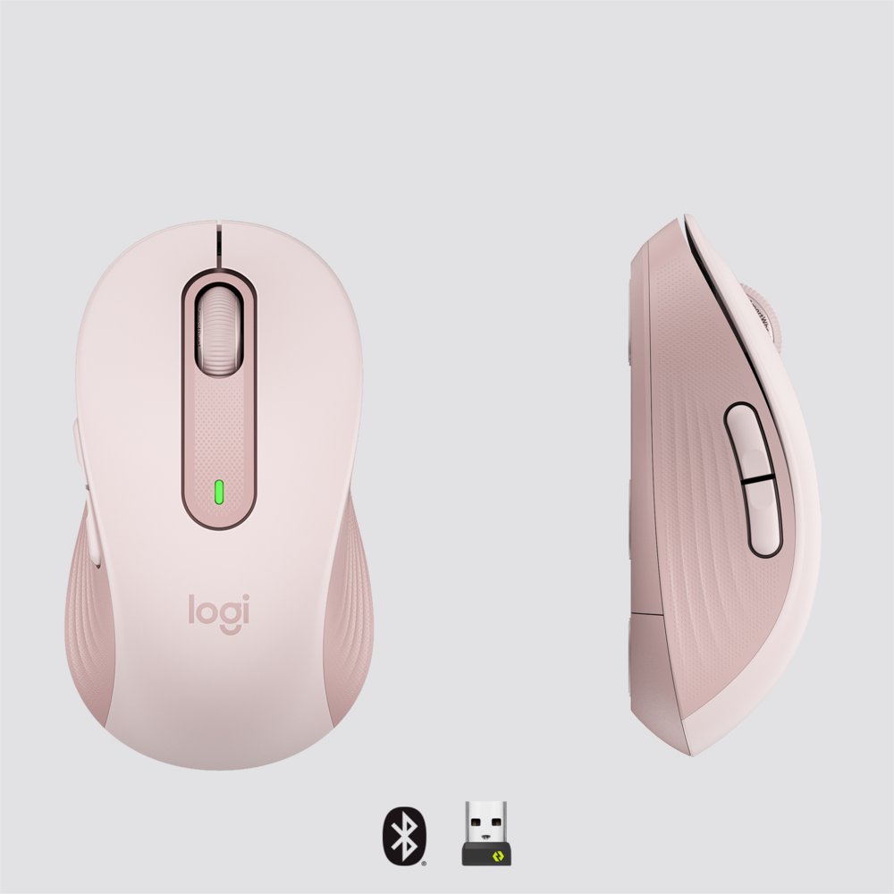 Logitech Signature M650 | Draadloze Muis | Rechtshandig | RF + Bluetooth | 2000 DPI | Roze – 5
