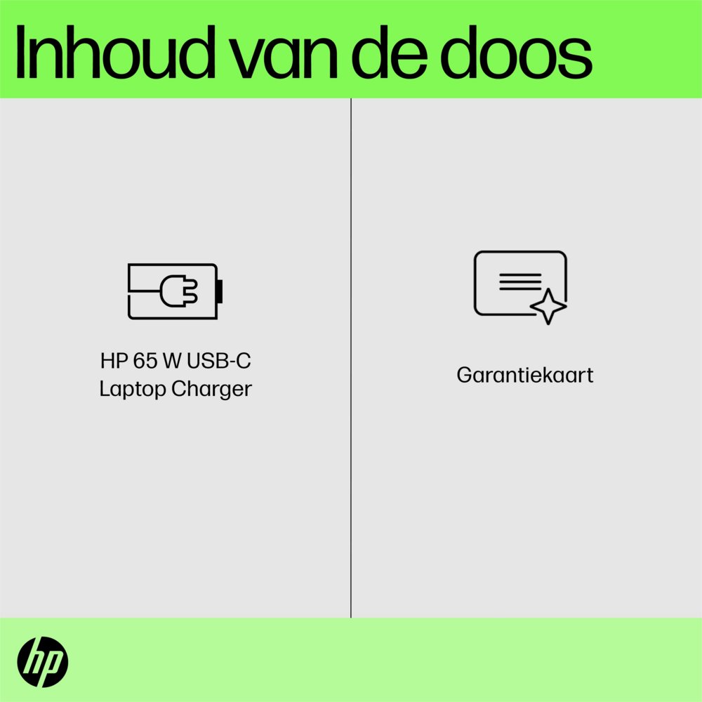 HP 671R2AA | USB-C Notebook Lader | 65 Watt – 5
