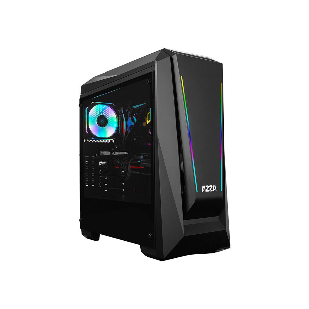 Azza Chroma 410A RGB | Midi Tower Case | Zwart – 0 Azza Chroma 410A RGB | Midi Tower Case | Zwart – 0