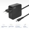 ACT AC2010 | Universele USB-C Notebook Lader | 65 Watt PDP | 2 Meter – 1