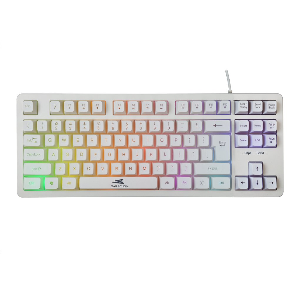 Baracuda KRILL RGB | Tenkeyless Bedraad Gaming Toetsenbord | QWERTY | Wit – 0 Baracuda KRILL RGB | Tenkeyless Bedraad Gaming Toetsenbord | QWERTY | Wit – 0