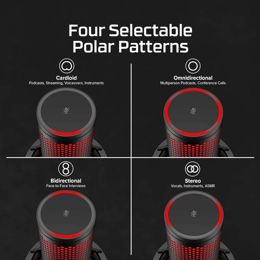 HP 872V1AA | USB Microfoon | Voor Podcasting | Zwart – 2 HP 872V1AA | USB Microfoon | Voor Podcasting | Zwart – 2