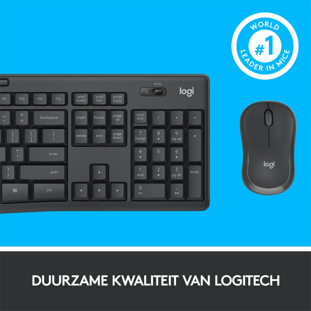 Logitech MK295 Silent | Draadloze Muis-en-Toetsenbordcombo | USB-ontvanger | QWERTY | Zwart – 12