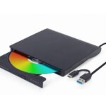 Gembird DVD-USB-03 | Externe CD/DVD Brander & Speler | USB & USB-C | Compact ontwerp | Zwart