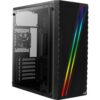 Aerocool Streak | MicroATX/Mini-ITX Behuizing | RGB Frontpaneel | USB 3.2 & 2x USB 2.0 – 0