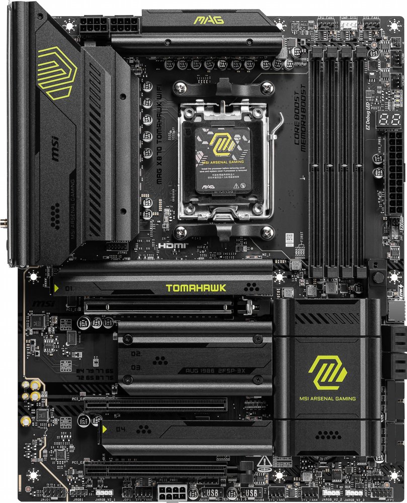 MSI MAG X870 TOMAHAWK WIFI | Socket AM5 | AMD X870 | 4xDDR5 | ATX | Moederbord – 0 MSI MAG X870 TOMAHAWK WIFI | Socket AM5 | AMD X870 | 4xDDR5 | ATX | Moederbord – 0