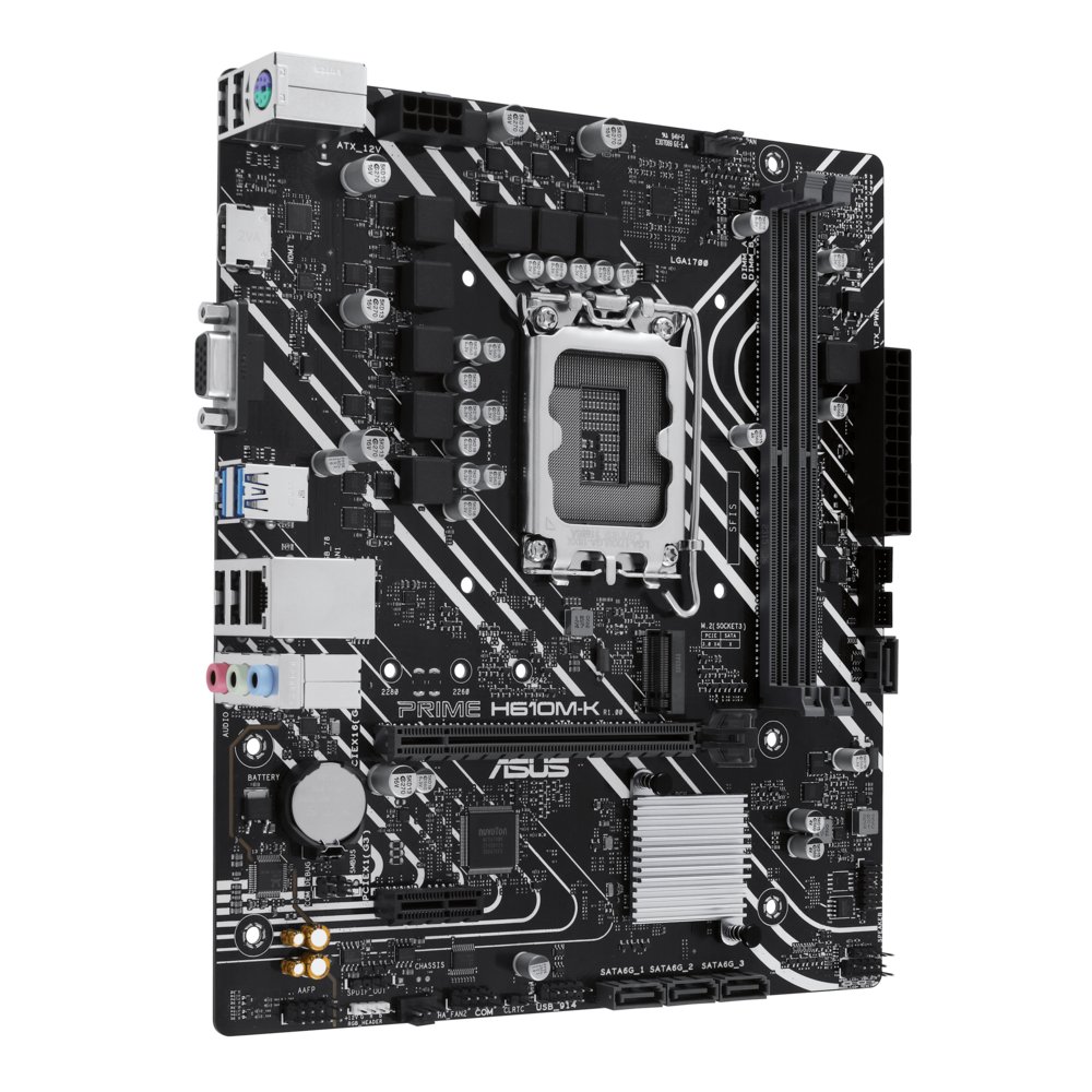 ASUS Prime H610M-K | Socket LGA 1700 | Intel H610 | 2xDDR5 | Micro-ATX | Moederbord – 1